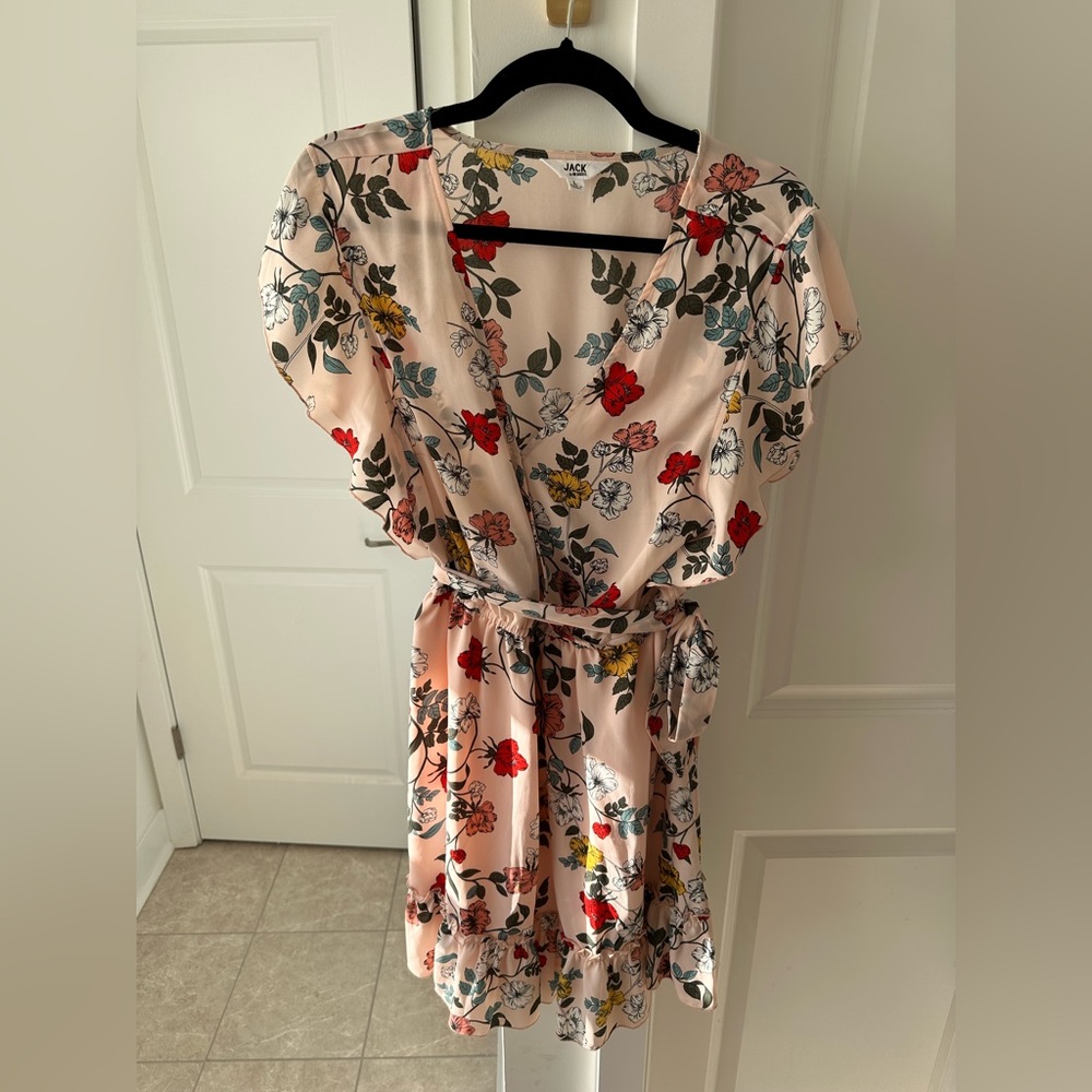 Jack by BB Dakota faux wrap dress size L - Picture 2 of 4